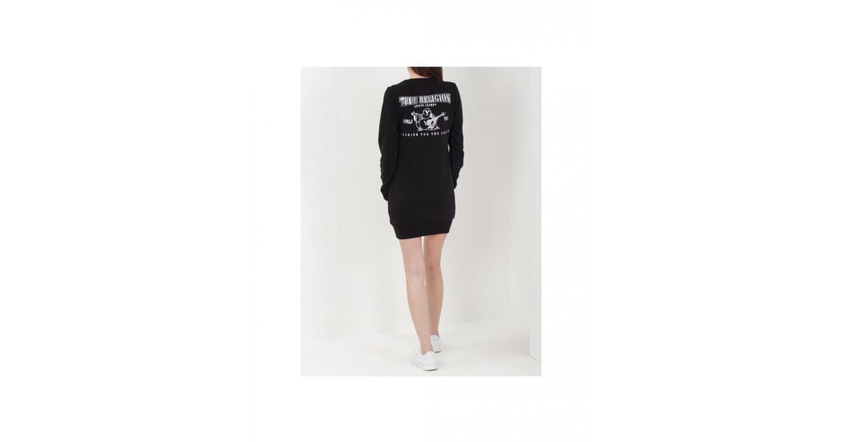 true religion black dress