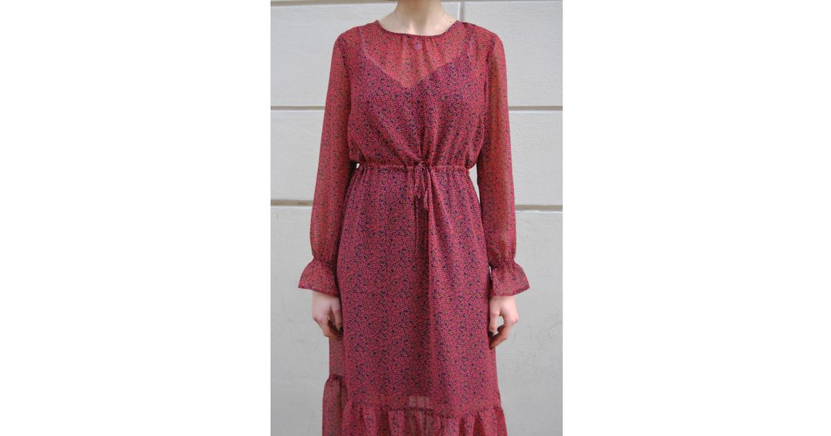 just female cherry maxi dress