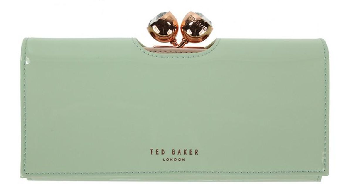 Ted Baker Women's Honeyy Twisted Bobble Patent Matinee Purse in Green - Lyst