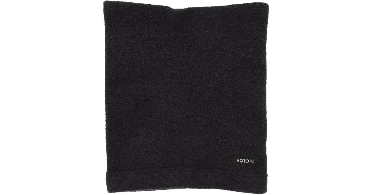 RoToTo Wool Mof Neck Warmer Charcoal in Black for Men | Lyst UK