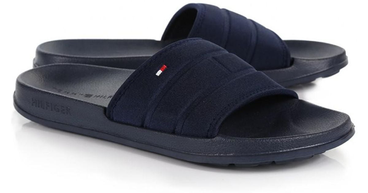 tommy hilfiger flag slider sandals