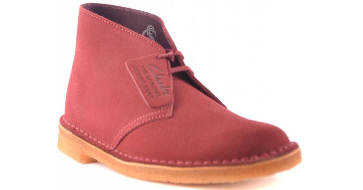 clarks red shoes