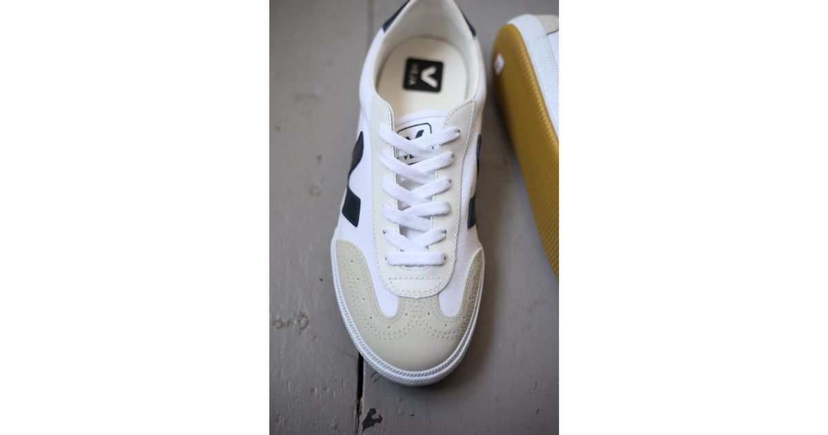 Veja Volley Canvas White Nautico Sneakers - Lyst