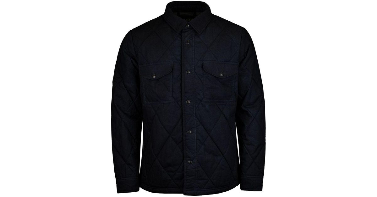 Filson Synthetic Hyder Quilted Jac-shirt Faded Navy in Blue for Men - Lyst
