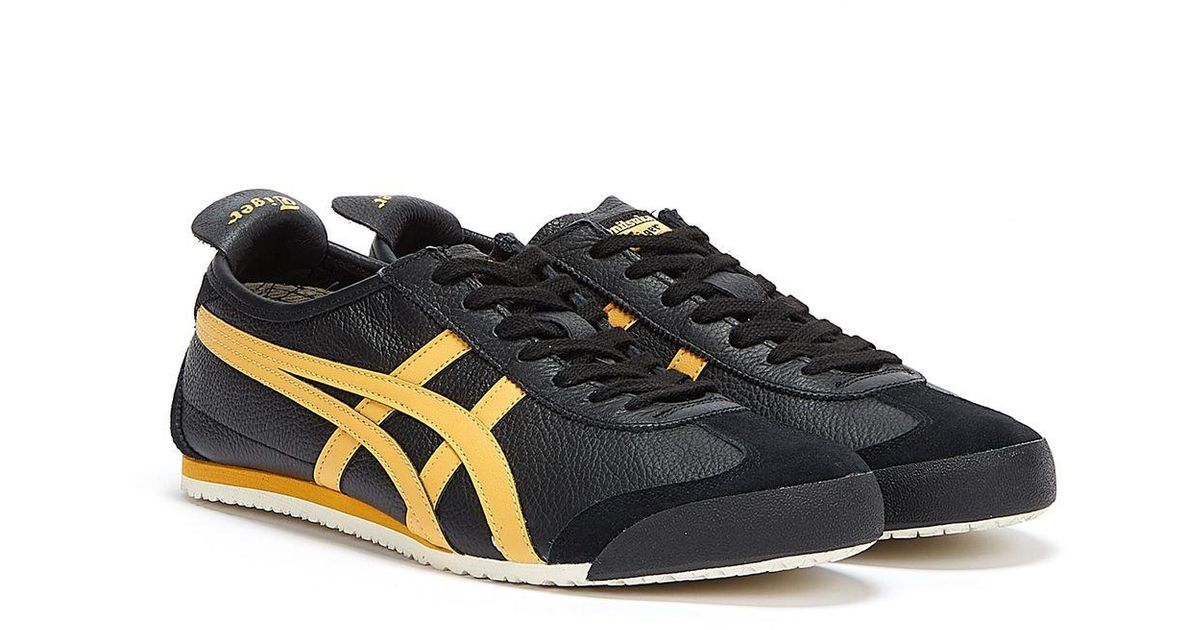 onitsuka tiger black honey gold