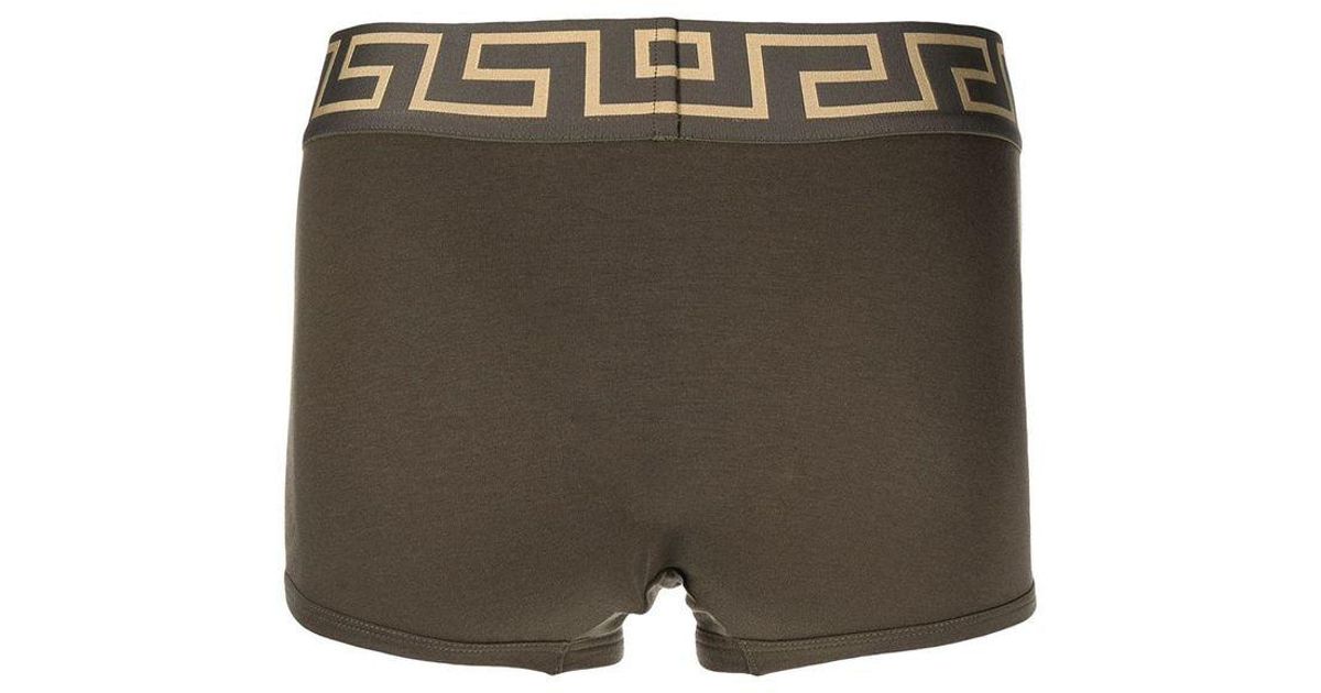 Versace Medusa Logo Boxer Shorts in Green for Men Lyst