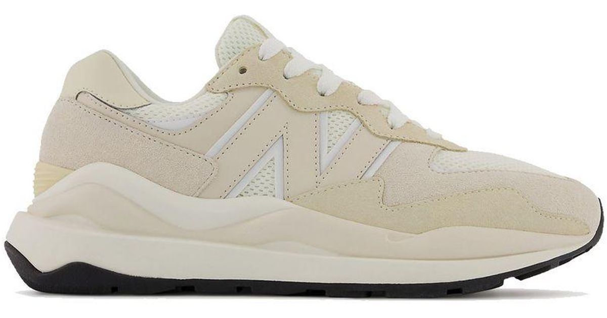 New Balance Suede 57/40 Trainers Sea Salt / Calm Taupe in White Lyst UK