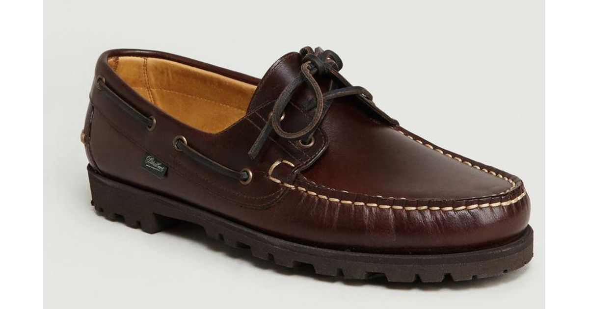 Paraboot Leather Malo America Boat Shoes America in Blue for Men Mens Shoes Slip-on shoes Boat and deck shoes 