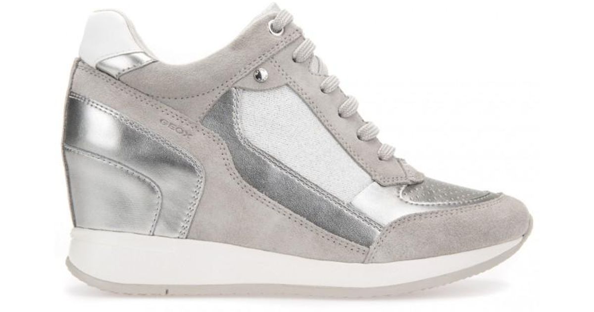 grey wedge trainers