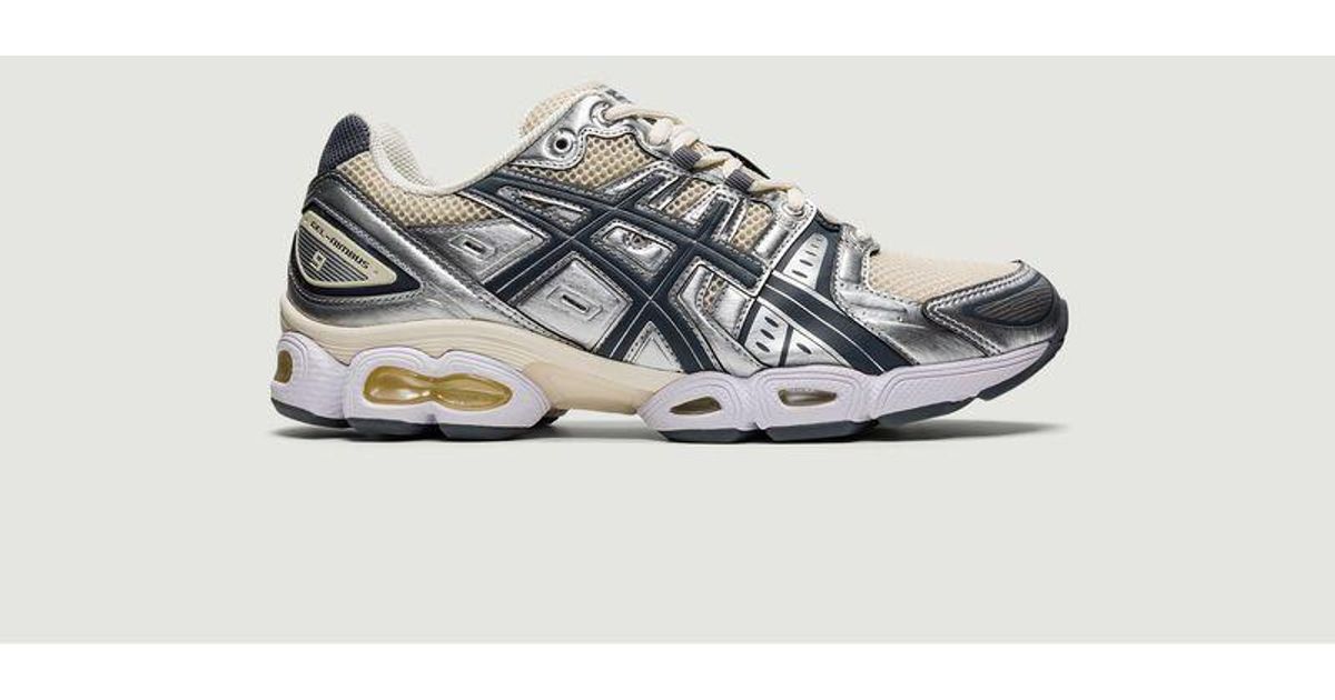 asics gel nimbus 9 white pure silver