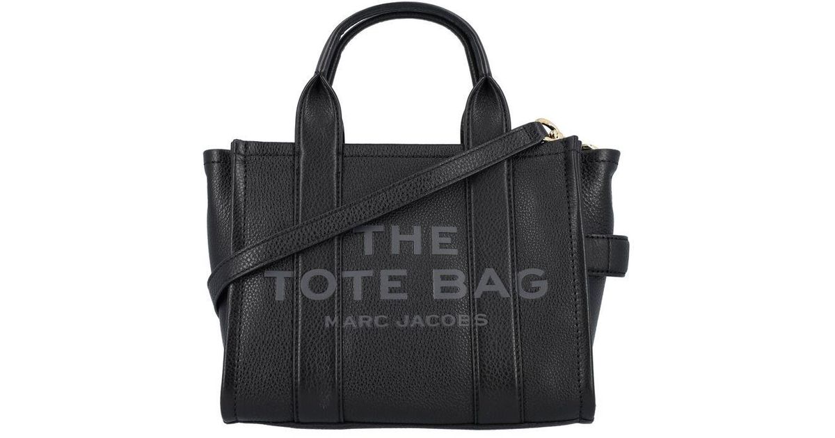 Marc Jacobs The Leather Mini Tote Bag in Black - Lyst