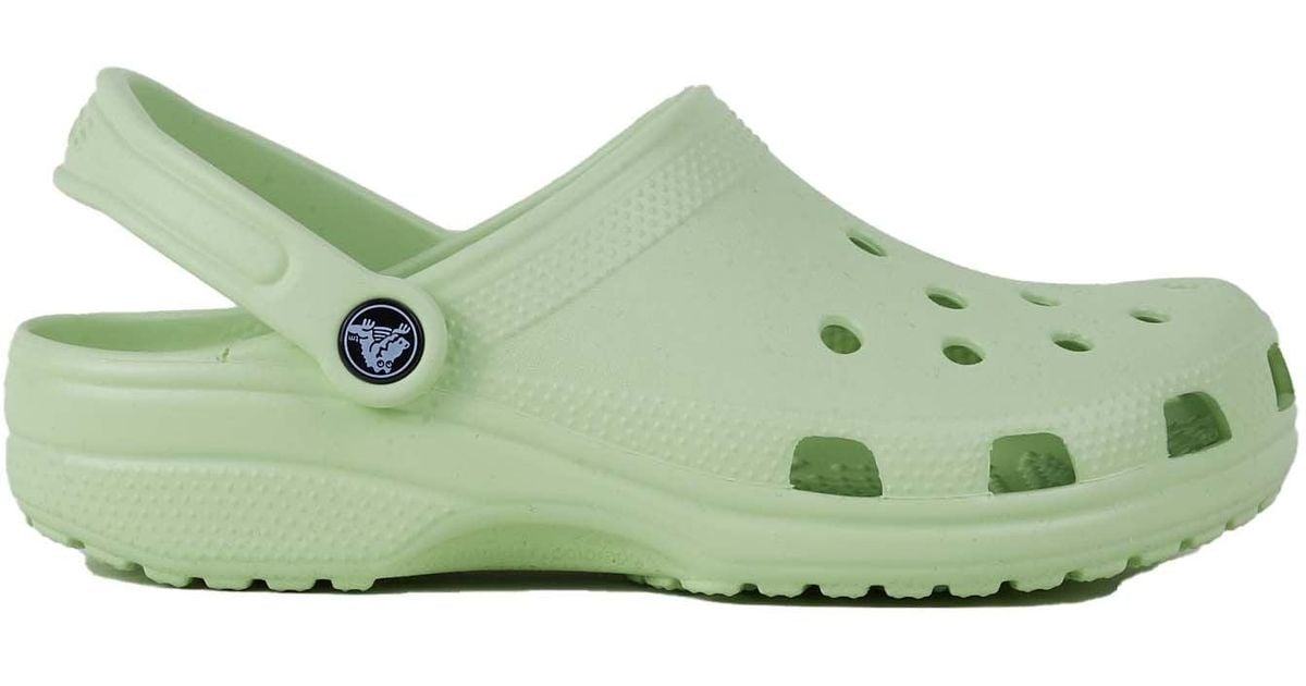 Crocs™ Classic Clog Colour Block In Celery in Green | Lyst