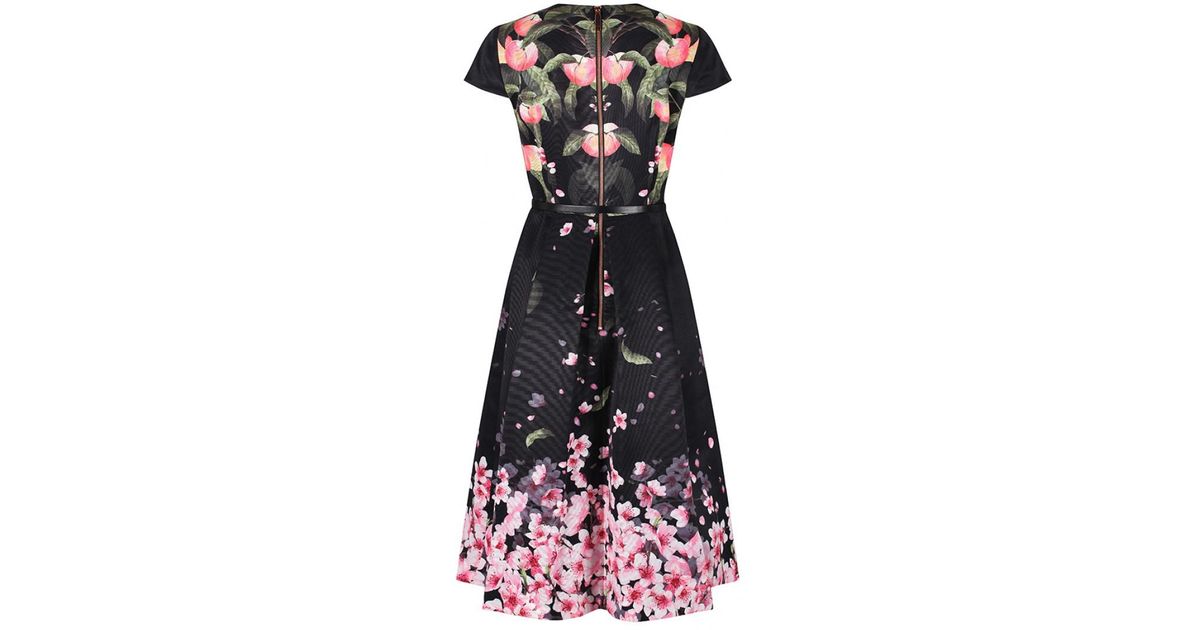 ted baker peach blossom dress