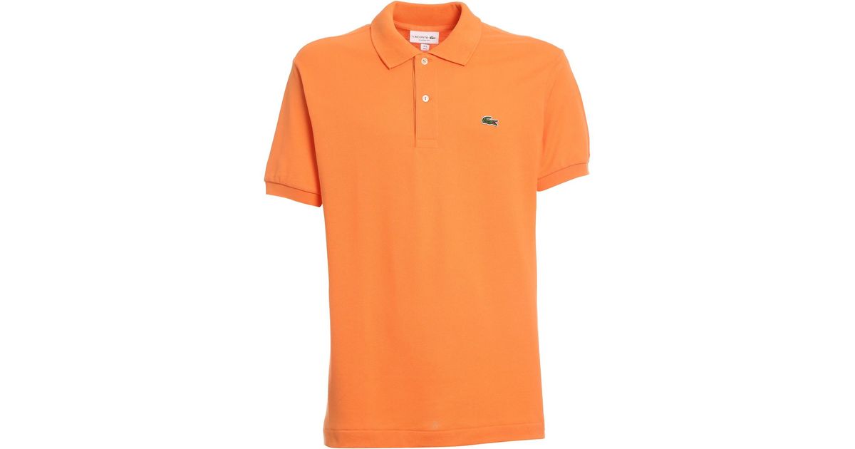 Lacoste Polo Shirt in Orange for Men | Lyst