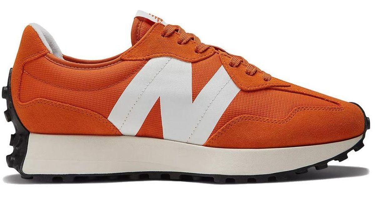 New Balance Suede 327 Trainers Vintage / White in Orange for Men | Lyst UK