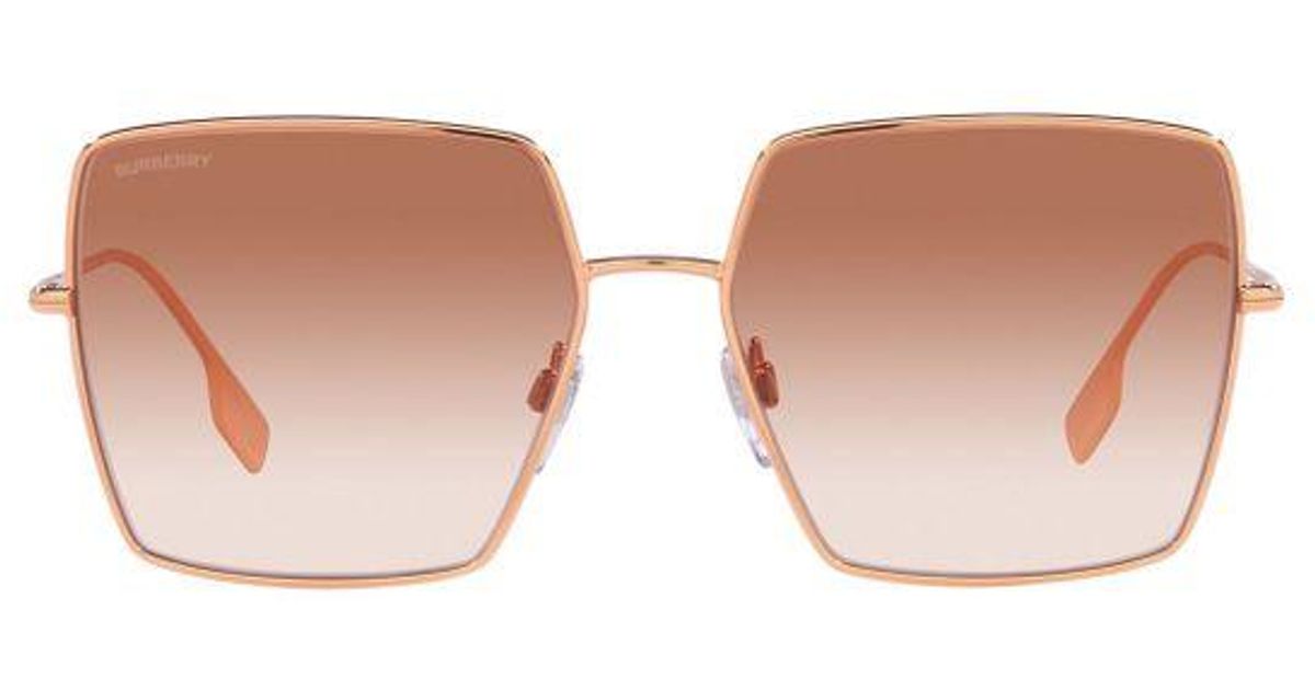Burberry Be3133 Rose Female Sunglasses in Gold (Metallic) Lyst Canada