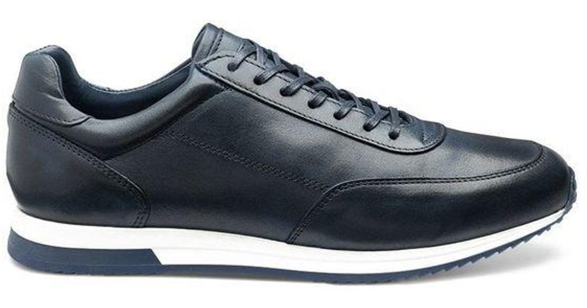 comfortable leather trainers