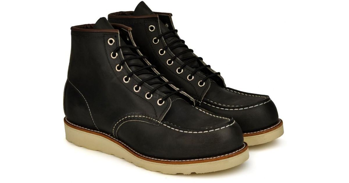 red wing moc toe charcoal