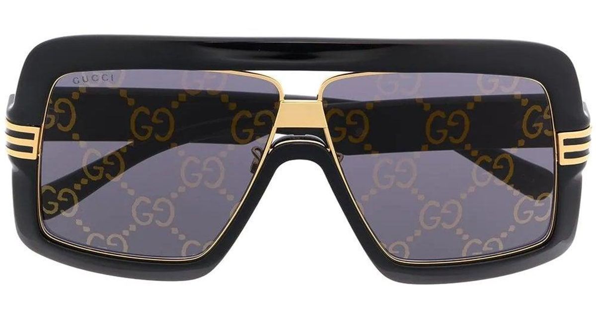black gucci womens sunglasses