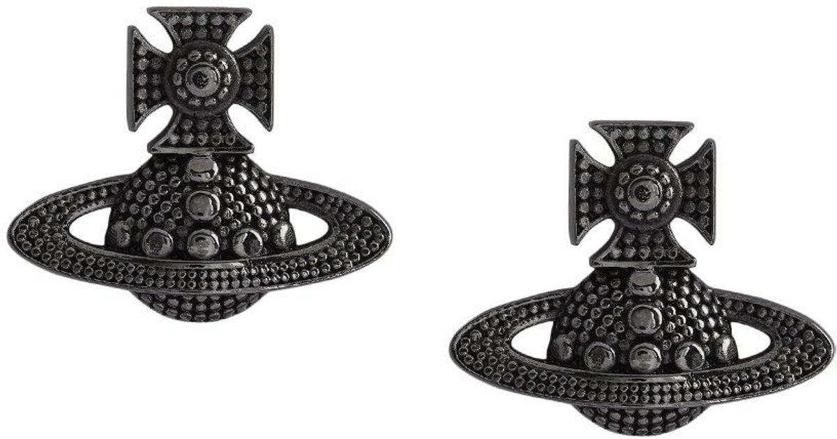 Vivienne Westwood Salomon Bas Relief Earrings in Metallic | Lyst