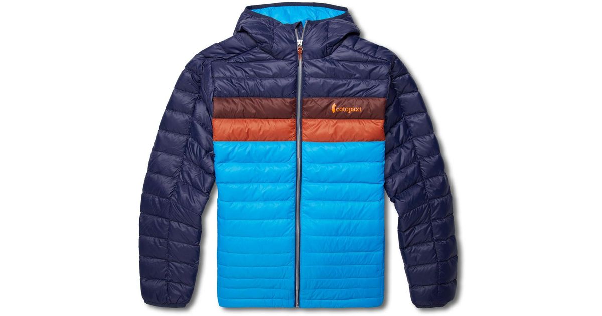 COTOPAXI Fuego Down Hooded Jacket in Blue for Men | Lyst UK