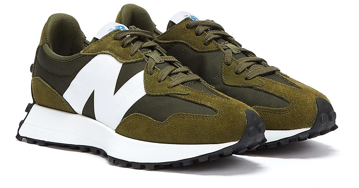 New Balance 327 Khaki Trainers in Green for Men Lyst New Balance 327 Khaki Trainers in Green for Men Lyst