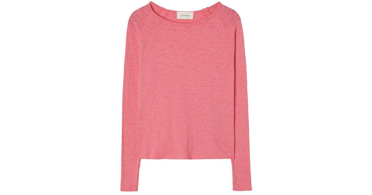 American Vintage Sonoma Long Sleeve T-shirt in Pink | Lyst