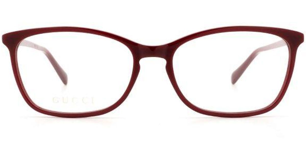 Gucci GG0548O Burgundy Female Eyeglasses in Red Lyst Canada