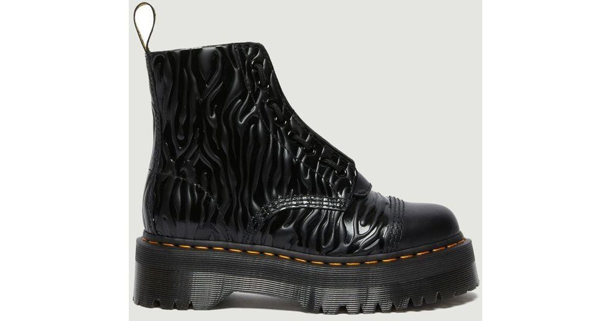 sinclair leather platform boots