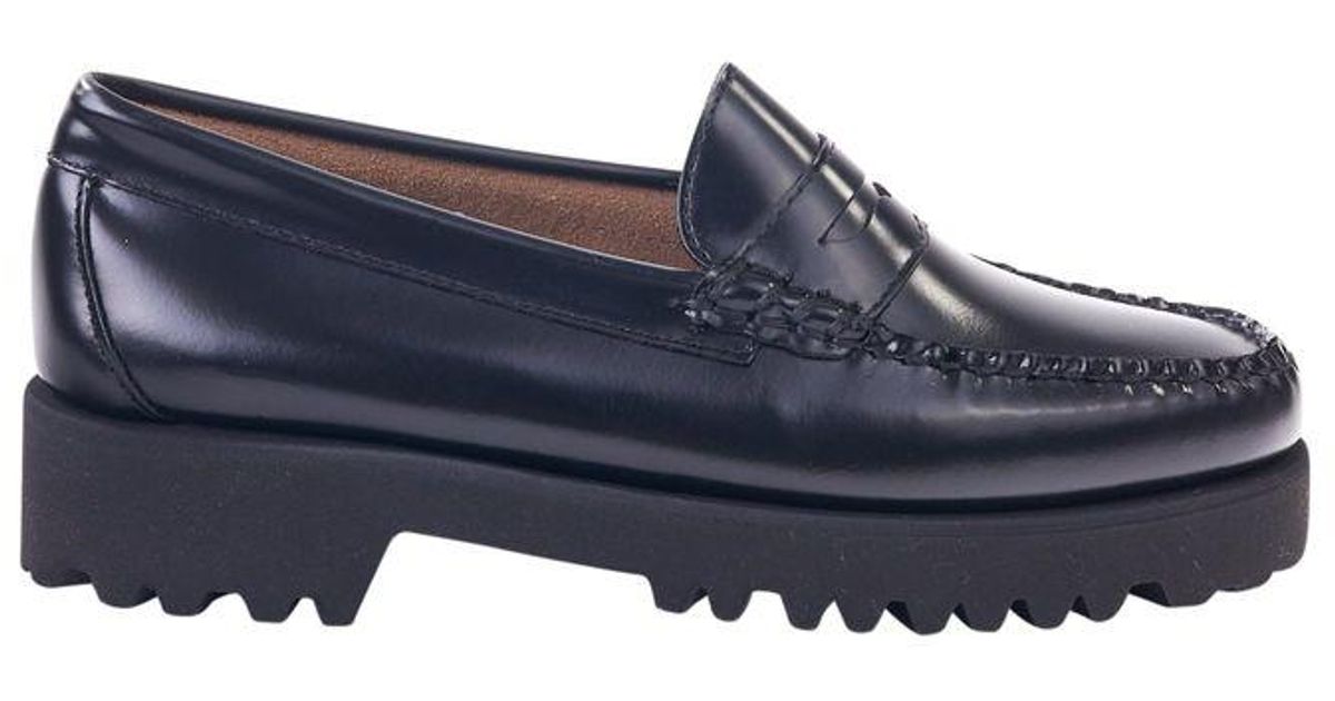 G.H. Bass & Co. Leather Weejun 90's Penny Loafer With Chunky Sole in ...
