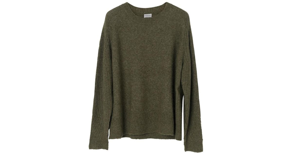 By Malene Birger Wool Ana Sweater Winter Moss In Green Lyst