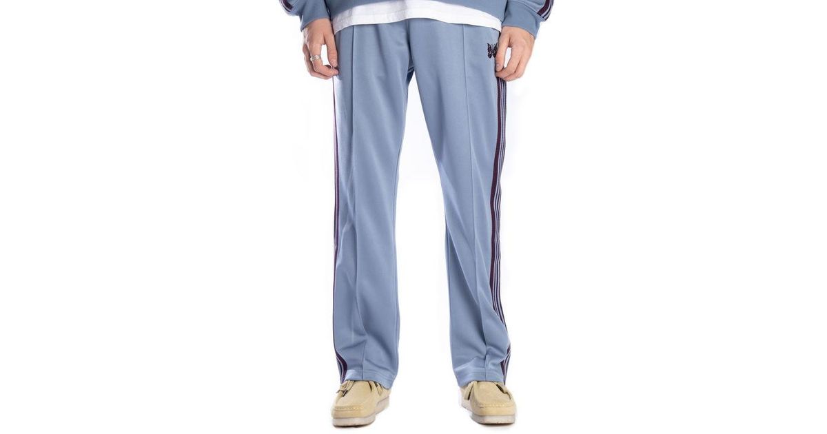 Needles Poly Smooth Narrow Track Pant in Blue for Men | Lyst
