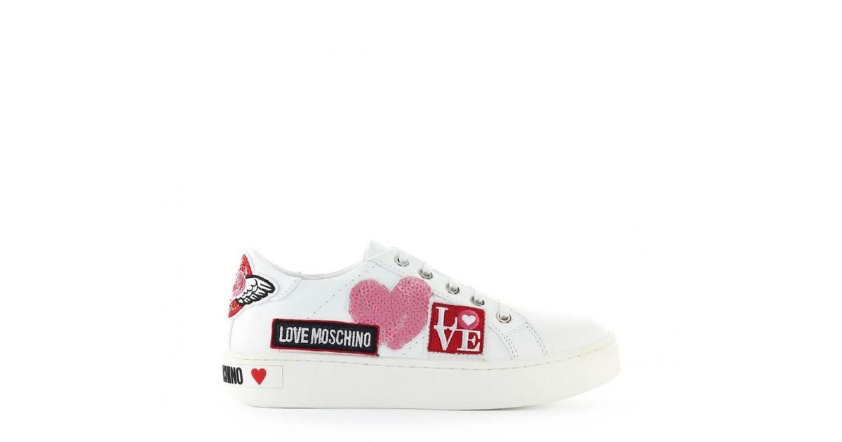 love moschino sneakers white