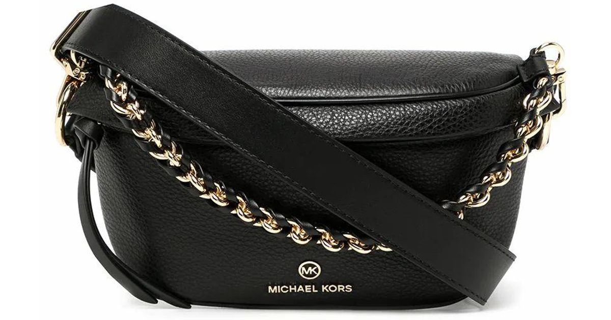 Michael Kors Leather Belt Bag in Black | Lyst