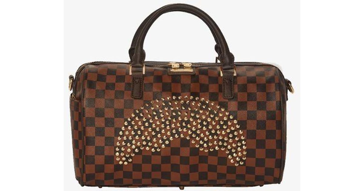 Sprayground Borsa Bauletto Gold Rivet in Brown Lyst