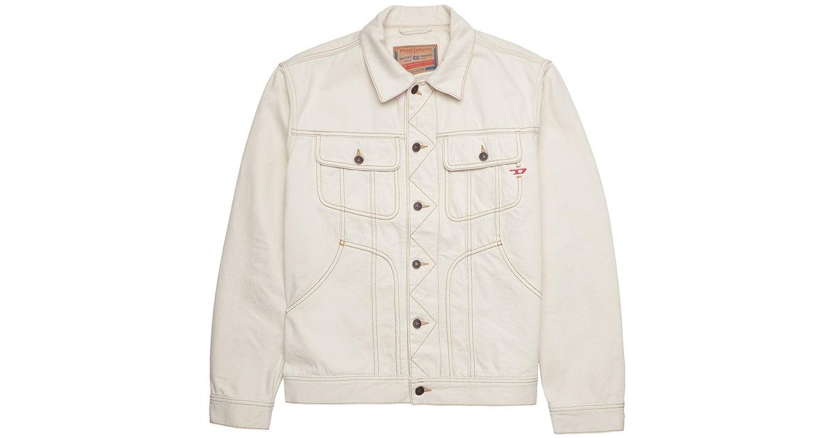 DIESEL Denim Cream D-rely Jacket in 