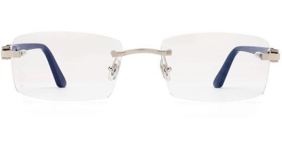 blue cartier glasses
