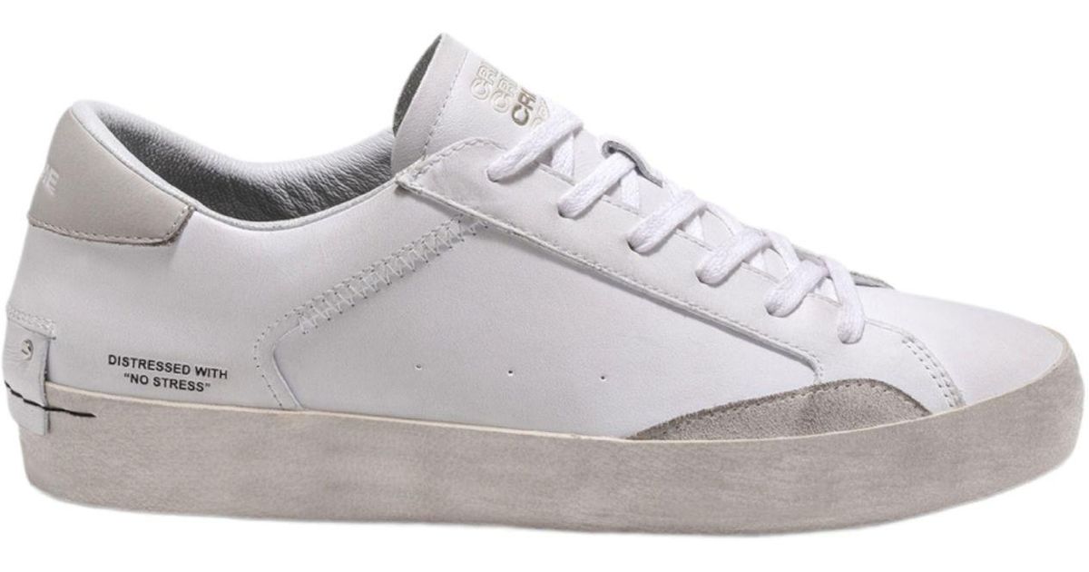 Crime London Sneaker Distressed All Made in White for Men | Lyst