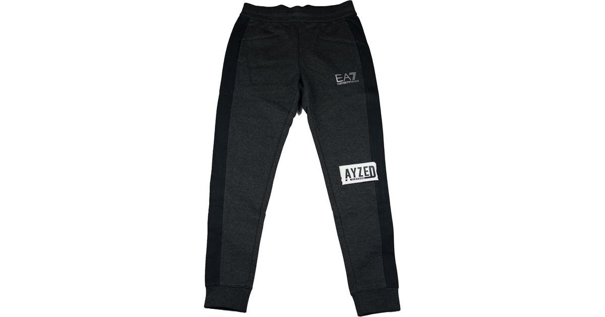 black armani tracksuit bottoms