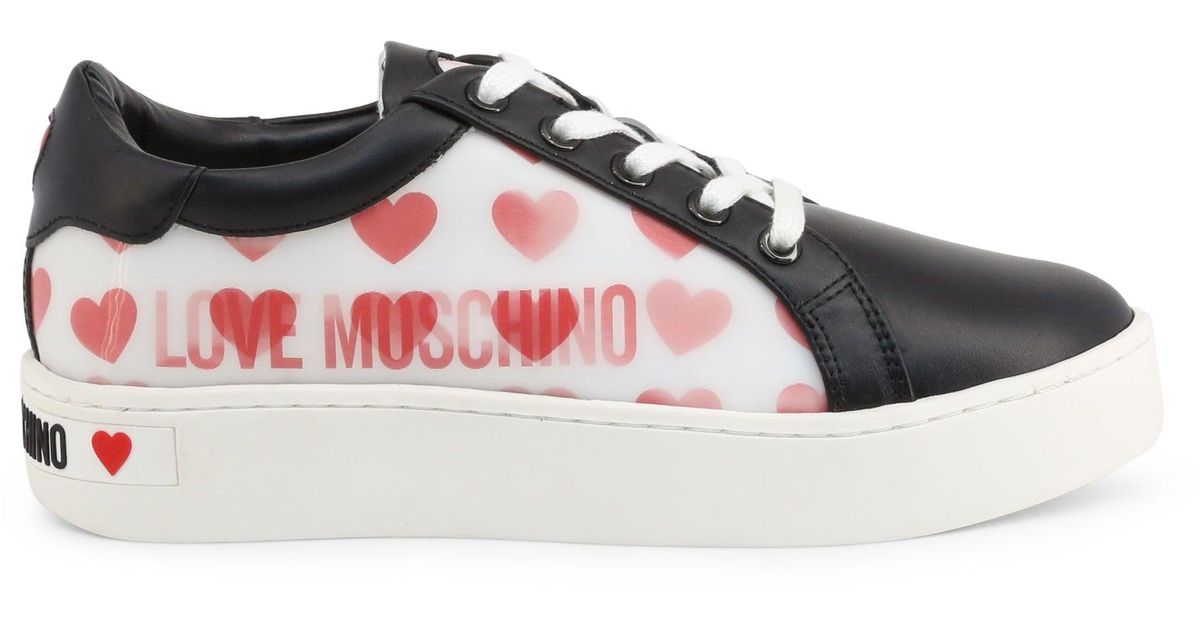 Love Moschino Synthetic Sneakers in Black - Lyst