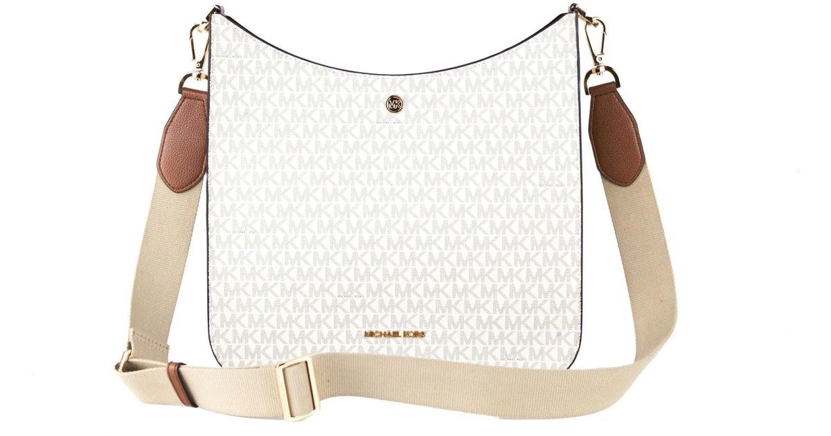 Michael Kors Briley Large Signature Pvc Messenger Bag Crossbody in