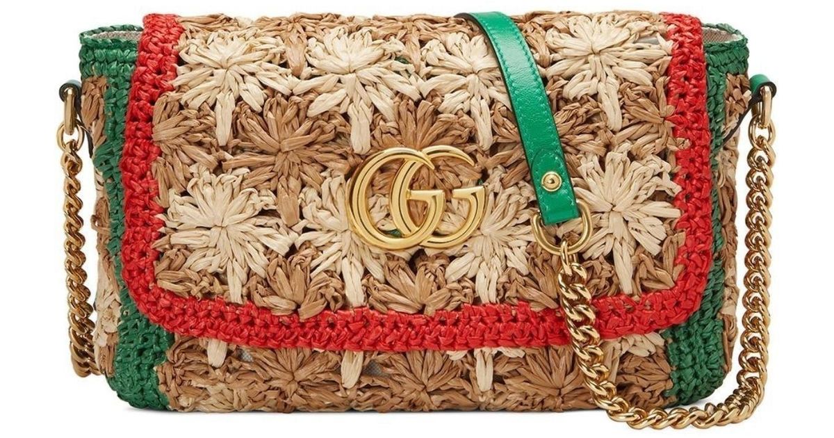 Gucci Leather Small GG Marmont Shoulder Bag It Lyst