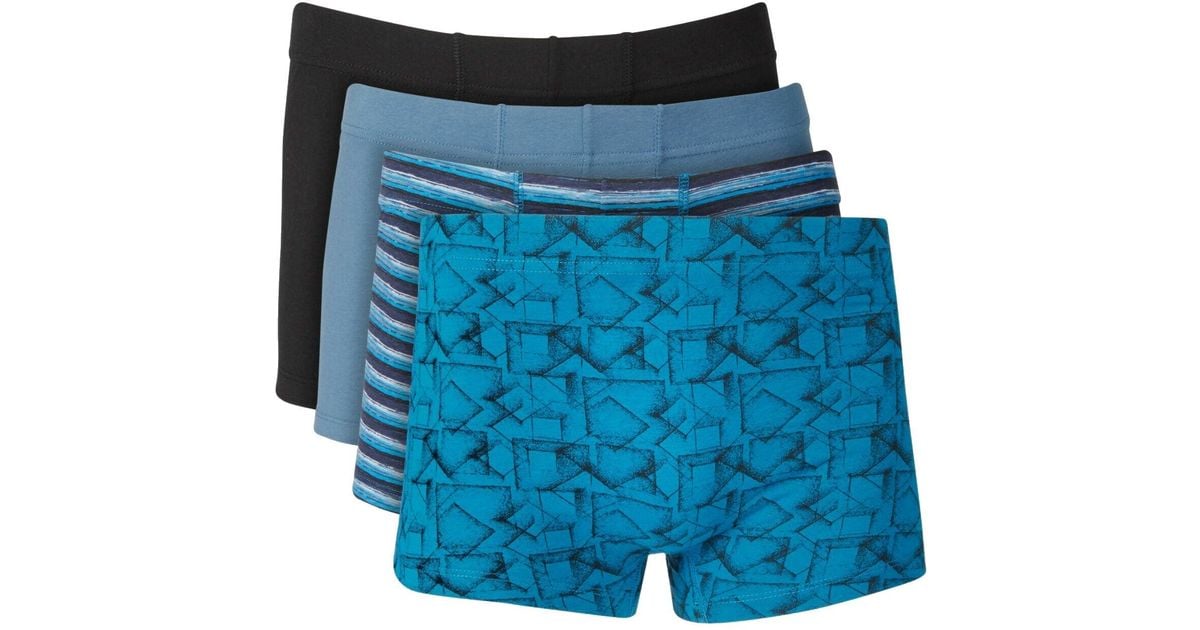 Alfani Underwear Size Xl 4 Pack Trunks Low Rise Boxer Brief in Blue for