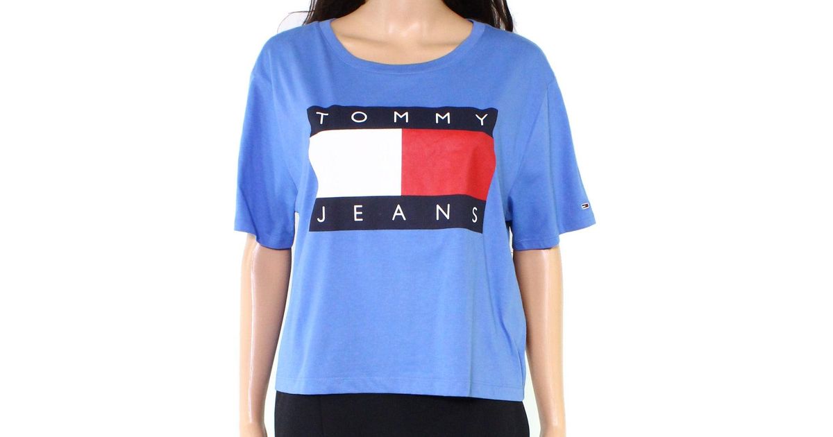 Tommy Hilfiger Cotton T-shirt Blue Size 
