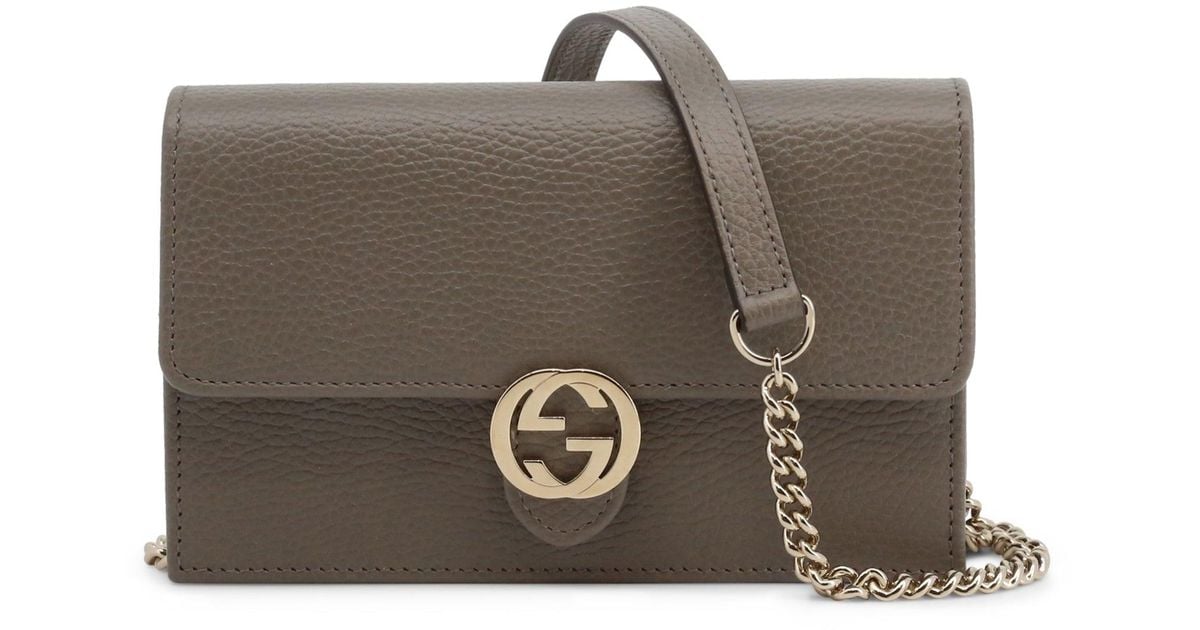 Gucci Leather Crossbody Bags in Grey (Gray) Lyst