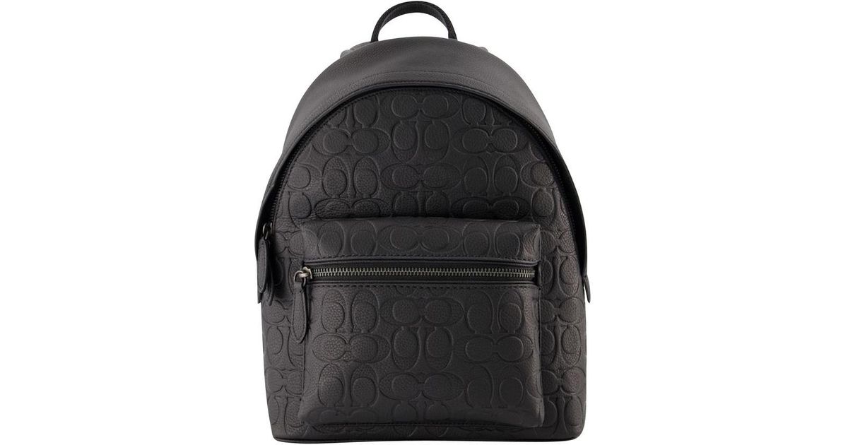 COACH Charter 24 Bagpack - - - Leather in Black for Men | Lyst