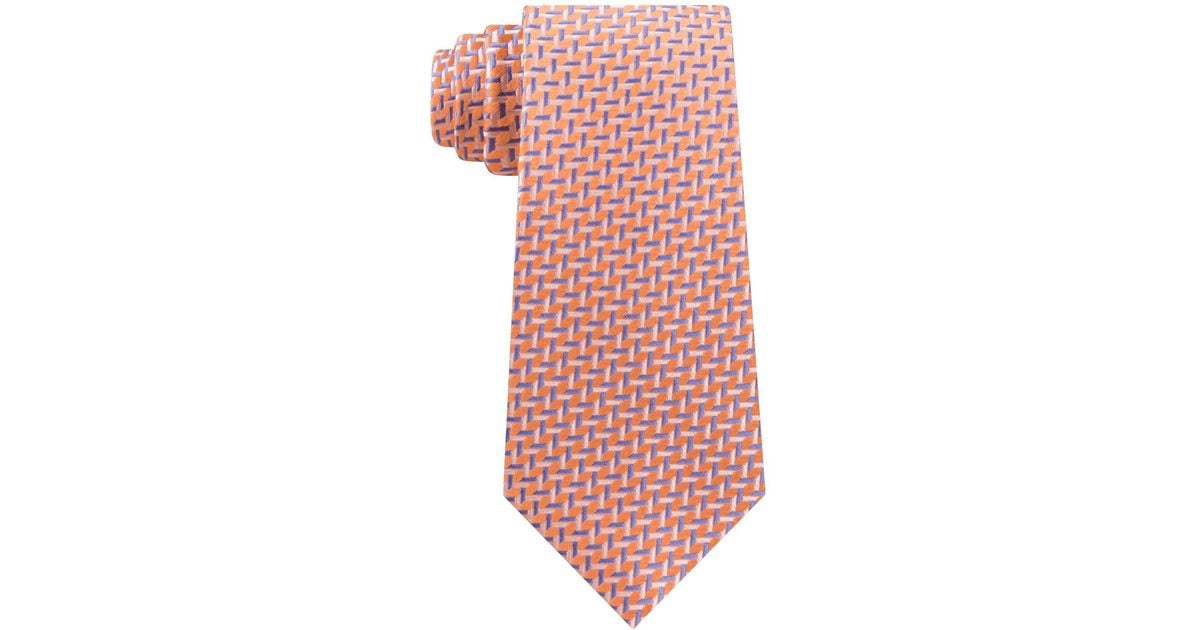 michael kors orange tie