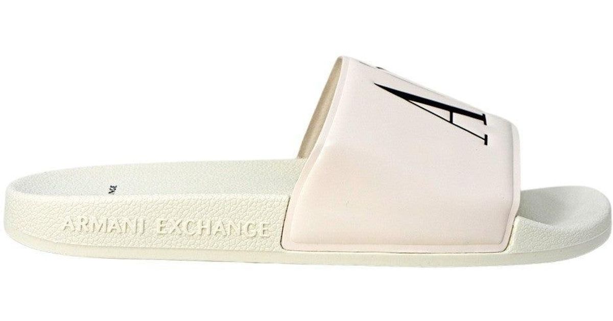 armani exchange slippers men