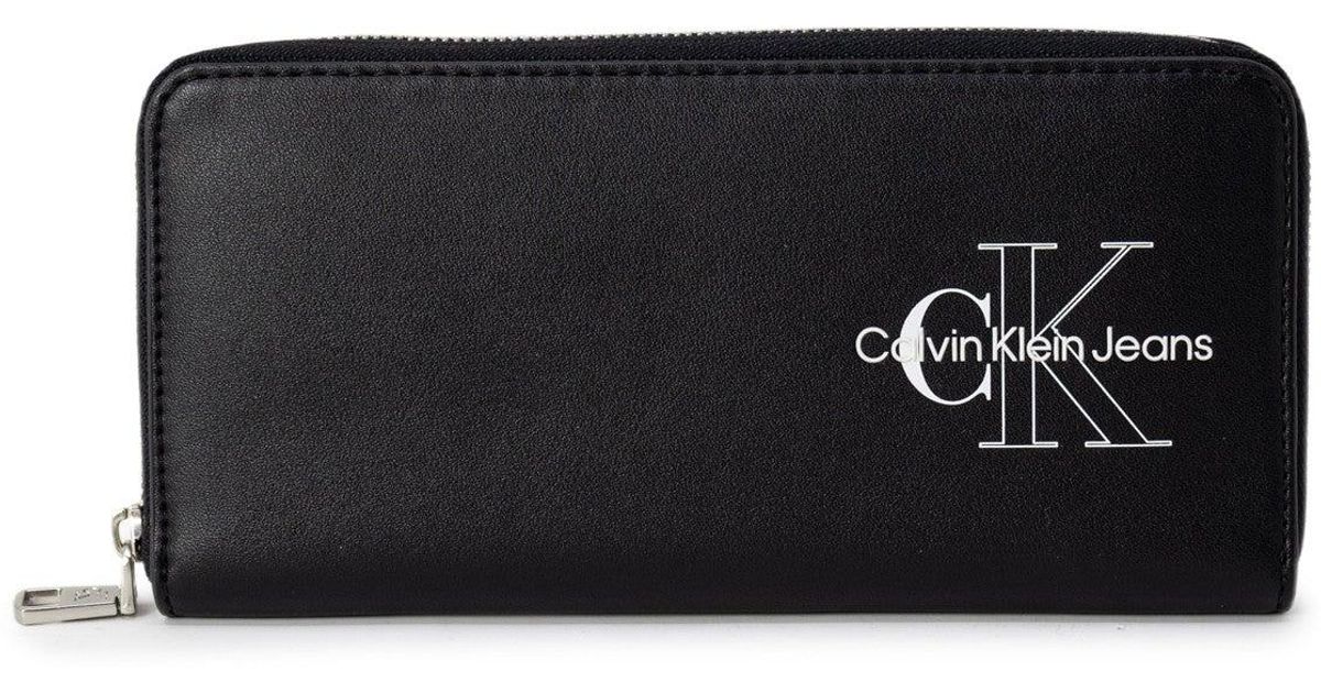 Calvin Klein Denim Wallets in Black | Lyst