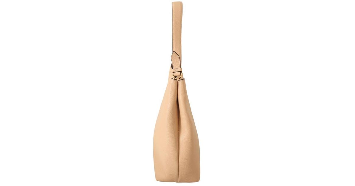 Versace Nude Calf Leather Hobo Shoulder & Handbag